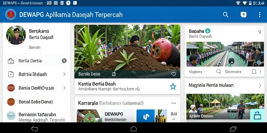 Antarmuka DEWAPG yang informatif dan mudah digunakan.