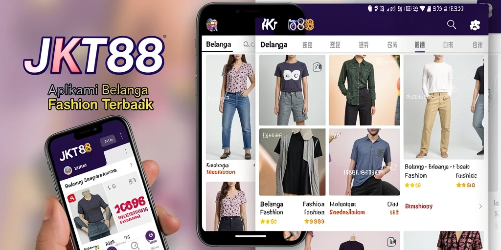 Antarmuka JKT88 yang menarik dan mudah digunakan untuk belanja fashion.