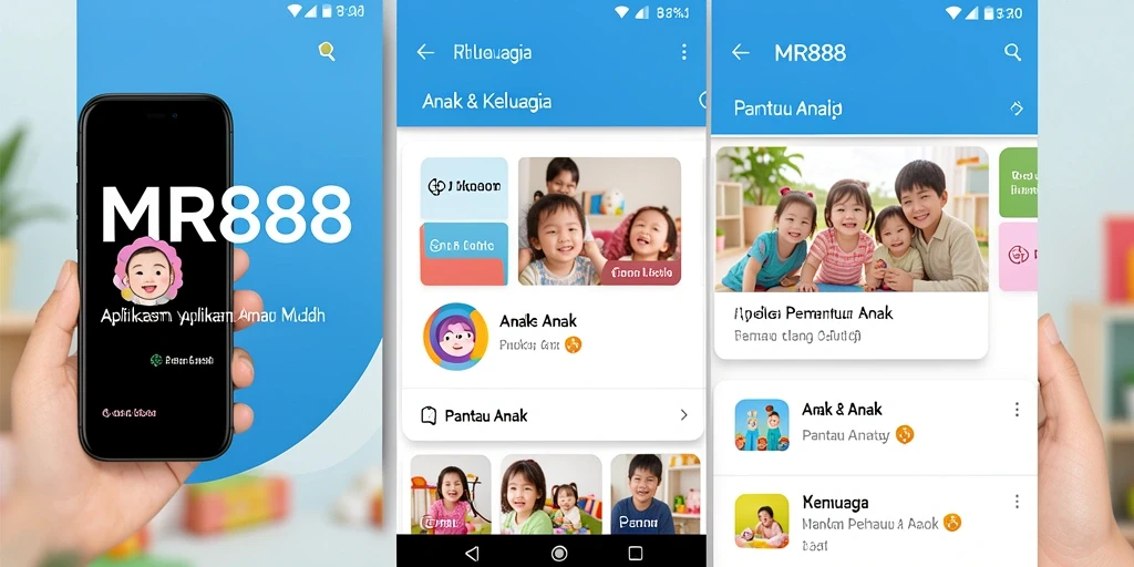 Antarmuka utama MR888 yang mudah digunakan untuk memantau anak.