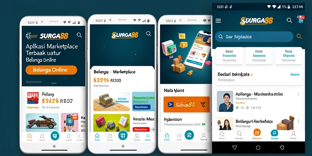 Antarmuka aplikasi SURGA88 yang mudah digunakan untuk belanja online.